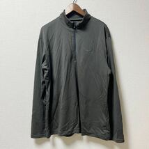 Mizuno ミズノ ハーフジップ 長袖シャツ XLサイズ グレー ポリエステル_画像1