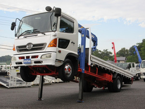 【諸費用コミ】:平成14年 日野 レンジャー 車載車 タダノ ロングジャッキ 3段クレーン