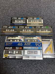 希少 長期保管未開封品 カセットテープ [TDK] AD / AD-X / OD [SONY] AHF [maxell] XLⅠ/ XLⅠ-S [National] オングローム / 品質保証なし