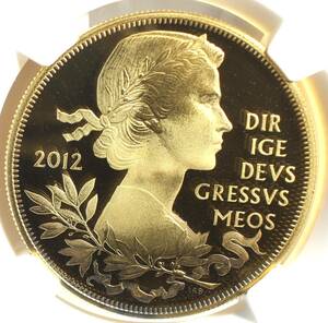 【ヤングヤング 世界に15枚】2012 イギリス 英国 ダイヤモンド ジュビリー【PF68UC】5ポンド 銀貨 GILT 金メッキ モダン コイン 60周年 NGC