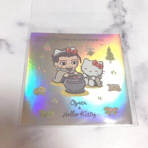 GOLDEN KAMUY Sanrio characters 尾形 キティ 金カム サンリオ カフェ ステッカー シール