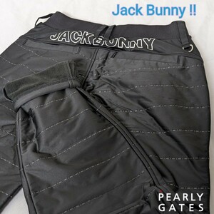 ☆新品正規品 PEARLYGATES/ジャックバニー メンズ裏フリース 中綿イージーハイブリッドパンツ 5(L) ウエストゴム入り