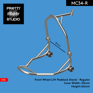 1/12 3D printer bike stand front stand 33mm model #MC34-R