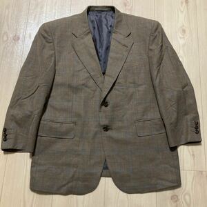 Loro Piana ロロピアーナ社製生地 SELFLEX 格子柄 SUPER110'S ウール100% テーラードジャケット size:B102E