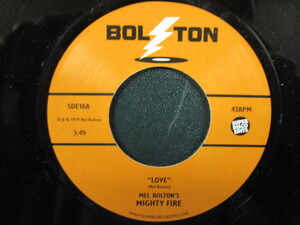 ★80's Disco / Funk / Boogie☆ Mighty Fire ： Love 7'' / 45s　c/w I Wanna Talk To You About Loving Me // 5点で送料無料