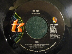 KC & The Sunshine Band ： Do Me 7'' / 45s (( Soul )) c/w Space Cadet (( 落札5点で送料当方負担