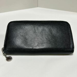 BVLGARI ブルガリ 長財布　ウォレット ビーゼロワン サークルロゴ ラウンドファスナー ブラック 【USED】1128