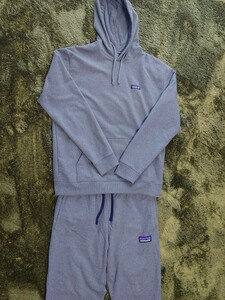 patagonia P-6 Label Uprisal Sweat Hoody Pants セットアップ パタゴニア スウェット パーカー フーディー パンツ Lサイズ P6 美品