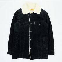 1990'S リーバイス Levi's 70510-4659 コーデュロイ 4ポケット ロング丈 ボアジャケット 黒 sizeM (ビンテージ ブラック 506 507 557 XX_画像1