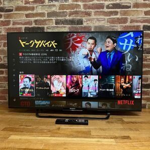 ソニー 43V型 液晶テレビ Android TV ブラビア KJ-43W870C フルハイビジョン 裏番組録画 2015年製 