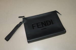 ^vFENDI Fendi clutch bag second bag leather ^V