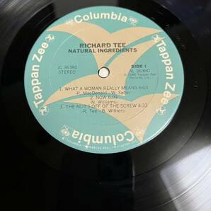 【US盤米盤】RICHARD TEE NATURAL INGREDIENTS リチャードティー back door man / LP レコード / JC 36380 / / ジャズフュージョンの画像8
