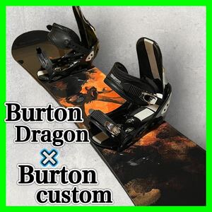 Burton Dragon 158cm × custom Lサイズ バートン バインディング ビンディング スノーボード スノーボードビンディング ブラック 