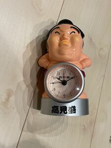 日本盛 高見盛 目覚まし時計 約15cm 懸賞当選品大相撲当時物H