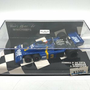 244△MINICHAMPS 1/43 TYRRELL P34 6-WHEELER 1976 #3 J.SCHECKTER ミニカーの画像1