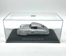 262△MINICHAMPS ミニチャンプス Porsche ポルシェ ミニカー 356 Coupe 1951年 シルバー 46号車_画像2