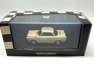 236△ MINICHAMPS ミニチャンプス BMW 700 sport 1961 クリーム色 No.1