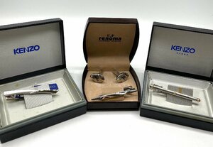 △KENZO ケンゾー ネクタイピン 箱付き レノマ ネクタイピン タイピン 3点セット