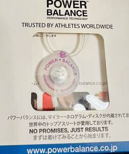 パワーバランス POWER BALANCE スケルトン透明×ピンク (Pink Letters) シリコンペンダントネックレス 新品 正規品