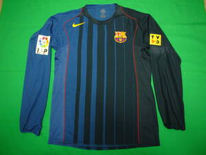 選手支給品 バルセロナ(A) No.12 ファンブロンクホルスト GIO 04-05 NIKE FCB FC BARCELONA PLAYER ISSUE SHIRT スペイン オランダ 選手用