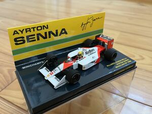 ミニチャンプス1/43マクラーレンホンダ MP4/4 アイルトン・セナ ブラジルGP1988