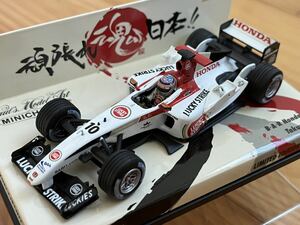 ミニチャンプス 1/43BARホンダ006佐藤琢磨　ラッキーストライク仕様