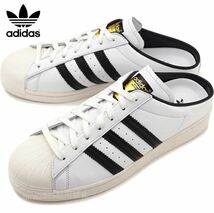 新品未使用 adidas スーパースター ミュール【24cm】SUPER STAR スニーカー 本革 アディダス SUPERSTAR MULE サンダル 靴 5851 白 レザー_画像1