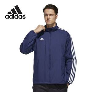 新品 adidas ウィンドジャケット【5XL】定価14300円 防寒 中綿 アディダス ウィンドブレーカー 防風 ジャージ 紺 ダウン 4XO スポーツ 3712