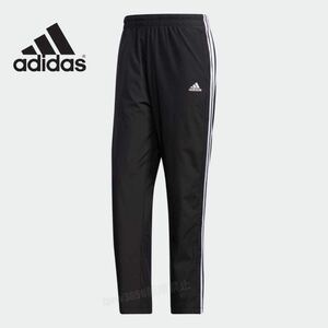 ★送料230円 adidas ウィンドブレーカー【XL】裏起毛 パンツ 防寒 長ズボン ロングパンツ ウインド アディダス ナイロン ジャージ O 新品