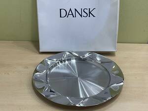 【21522】未使用 DANSK ダンスク 大皿 シルバー プレート 銀 約34㎝