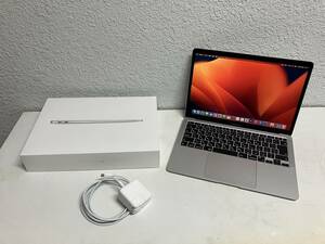 【新品同様】2023/10月購入 Apple MacBook Air M1チップ メモリ8GB SSD256GB 13.3インチ A2337 MGN93J/A 充放電回数1回[シルバー]