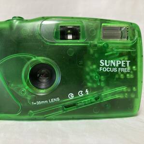 SUNPET サンペット FOCUS FREE フィルムカメラ f=35mm LENS スケルトン 動作未確認 ジャンク品の画像7