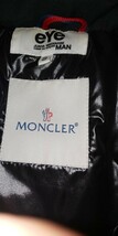 MONCLER COMME des GARCONSジュンヤワタナベマン レザーヨークダウンベスト サイズS ブラック_画像7