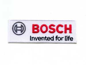 １枚　BOSCH(ボッシュ) 輸入 ワッペン　白