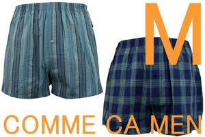 即決●コムサメン COMME CA MEN トランクス（M）2枚セット №152 新品 