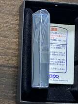 zippo ピース ブルーチタン Peace 限定品 年代物 2000年製 ゴールド刻印 たばこメーカー 懸賞品 PEACE BLUE TITAN ケース 保証書_画像6