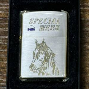 zippo スペシャルウィーク 4冠馬 Special Week 年代物 2000年製 G1 JRA GOLD 4面ゴールド 両面デザイン 競走馬 ケース 保証書