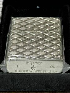 zippo アーマー 両面特殊刻印 Heavy Wall Armor Case 初期型 2006年製 両面 特殊刻印 ダイヤカット 彫刻 特殊加工品 デットストック