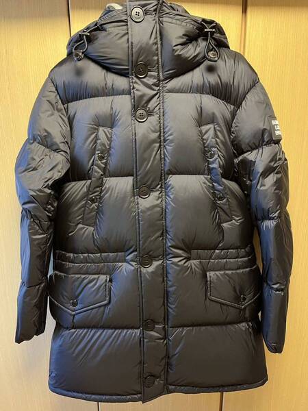 正規 21AW BURBERRY LONDON ENGLAND バーバリー Riccardo Tisci ノバチェック ダウンジャケット 黒 XS CNALLASI8GUA 8018825