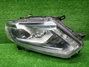 ジャンク T32 NT32 エクストレイル 前期 右ヘッドライト LED 100-17942 F 231114079