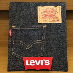 ビンテージ LEVI'S リーバイス 501XX ジーンズ デニム 66 ビッグ BIG E 赤耳 Now ! Designs バッグ バインダー ポスター 看板 ディスプレイ