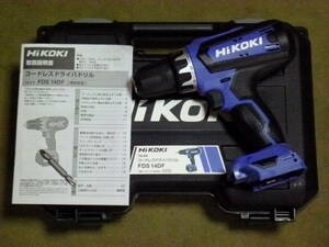 ◆◇未使用 HiKOKI(日立) FDS14DF ケース付き　送料込 14.4V コードレスドライバドリル◇◆管理番号E12