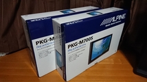 未使用品 アルパインALPINE PKG-M700S 7インチワイドQVGA-LED液晶 ヘッドレスト 2セット_画像1