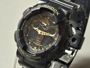 1円〜◆CASIO カシオ G-SHOCK Gショック GA-100CF アナデジ カモフラージュ文字盤 メンズ腕時計 稼働品