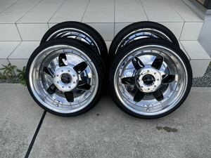 希少ヴィエナクライス　15インチ　7J 7.5J +19+13 4穴100/110 165/40R15 バリ溝