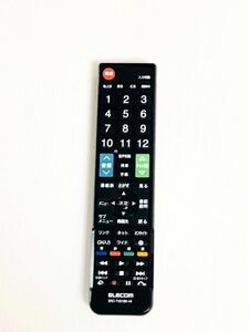 送料無料　ELECOM ERC-TV01BK-HI テレビリモコン　動作品