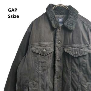 GAP デニムボアジャケット　秋冬　黒　メンズS a39