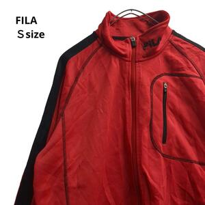 FILA ジャージ/ブルゾン　スポーツウェア　赤　メンズS　b26