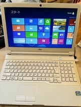 富士通 FUJITSU LIFEBOOK AH53/K FMVA53KWP2 Windows8 AC電源 マウス付 動作確認済_画像1