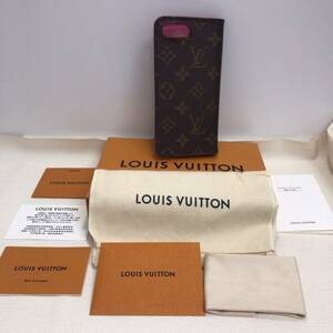 【LOUIS VUITTON ルイヴィトン】【iPhone7plus/iPhone8plus用ケース】【中古品/本物】【箱・保存袋・取説・専用クロスあり】